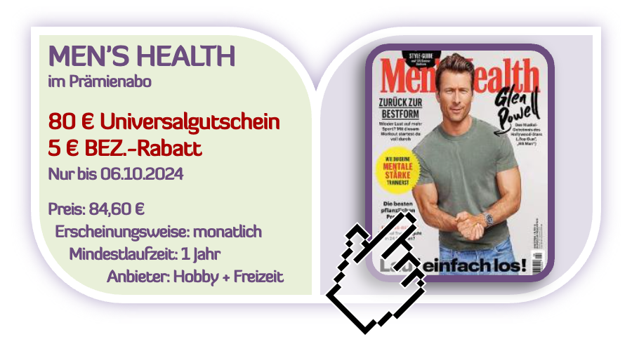 Men's Health Prämienabo mit hohem Universalgutschein